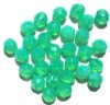 25 8mm Faceted Milky Jadeite Opal Firepolish Beads